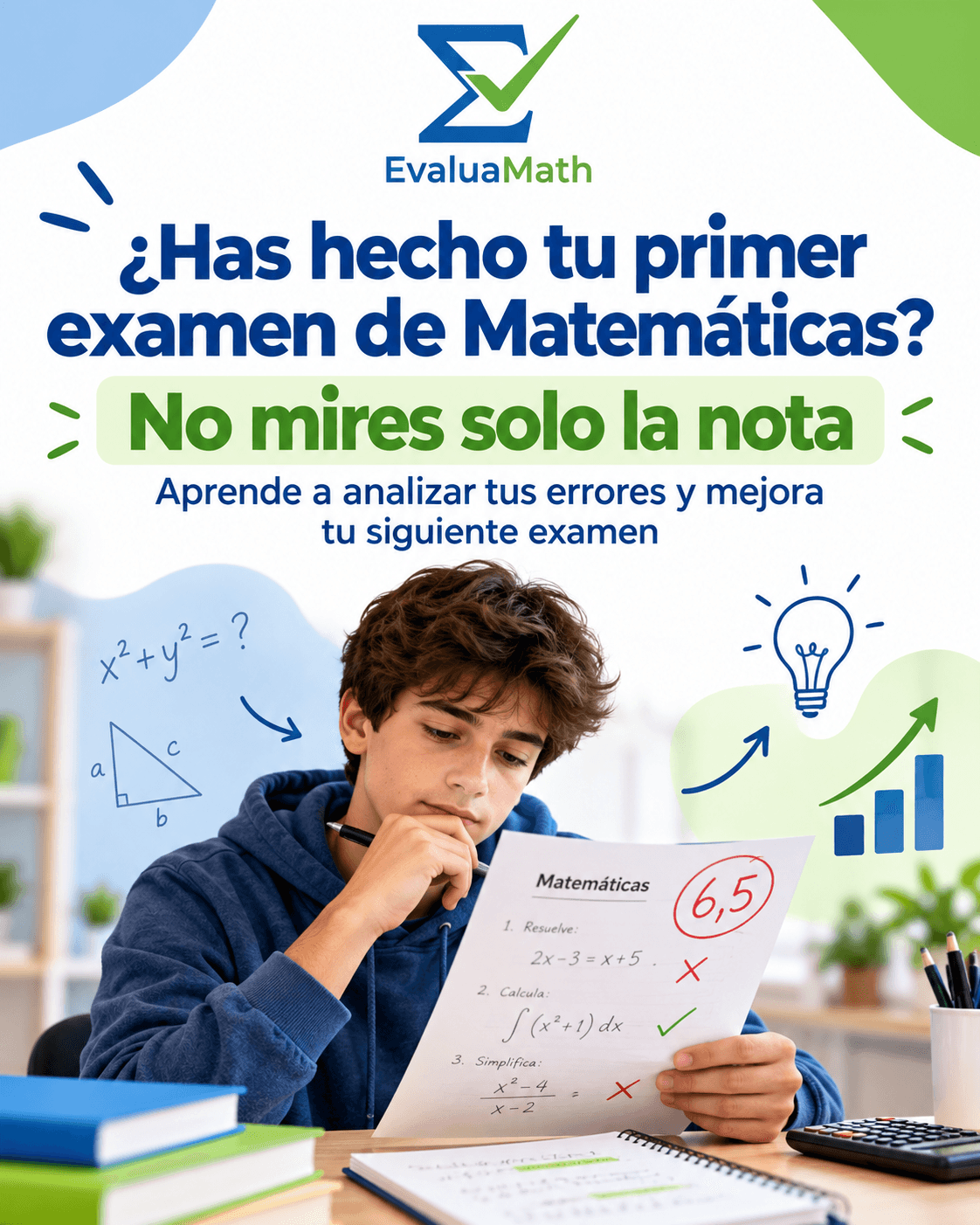 Cómo corregir un examen de Matemáticas para mejorar tu próxima nota